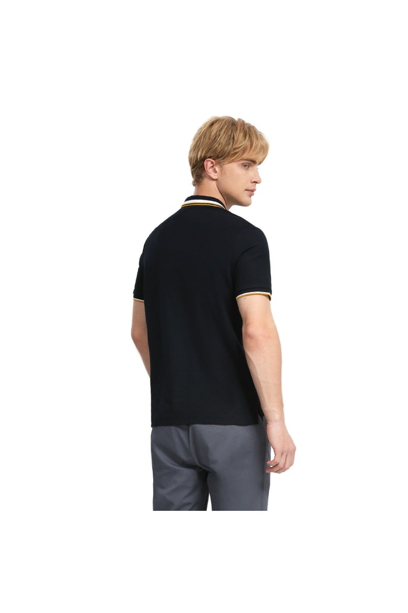 GIORDANO Black Polo Shirt for Men - Image 4
